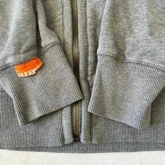 Superdry Classic Union Workwear Supplies Full Zip Y2K Hoodie Men Gray Size L - Picture 4 of 11